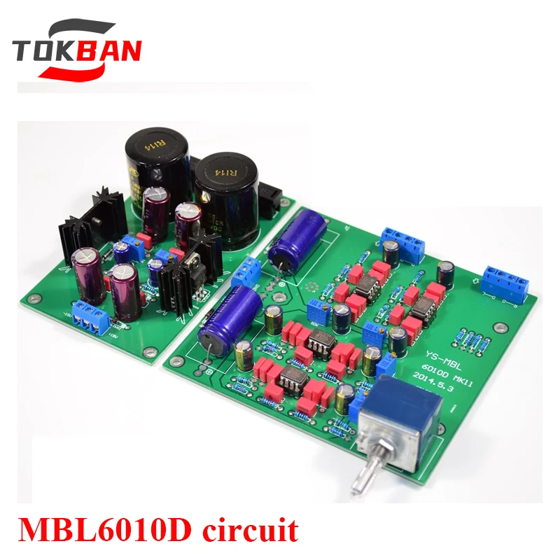 

TOKBAN MBL6010D Circuit HIFI Preamplifier Board JRC5534 Op Amp with Power Supply Board Low Noise Low Distortion for Amplifier