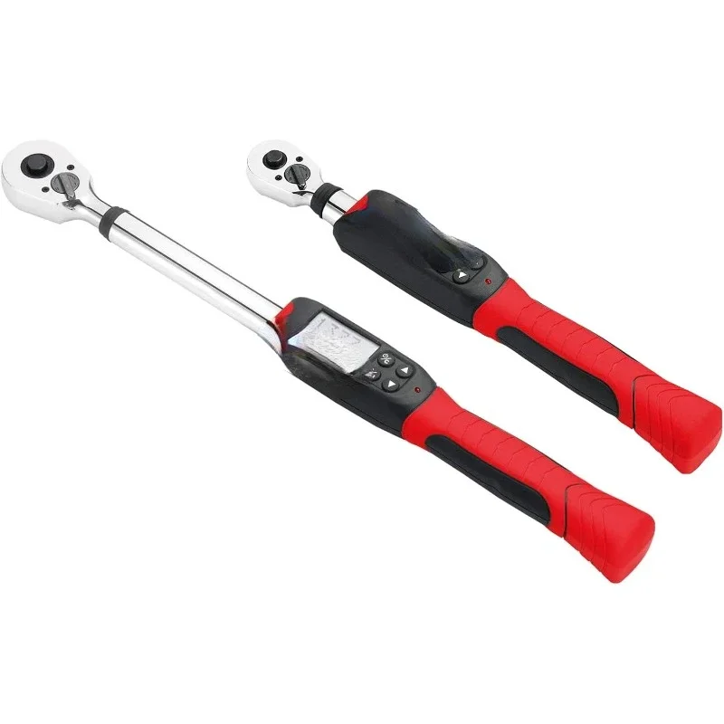 home.ARM601-34 3/8” & ½” Heavy Duty Digital Torque Wrench Combo Kit with Buzzer and LED Flash Notification