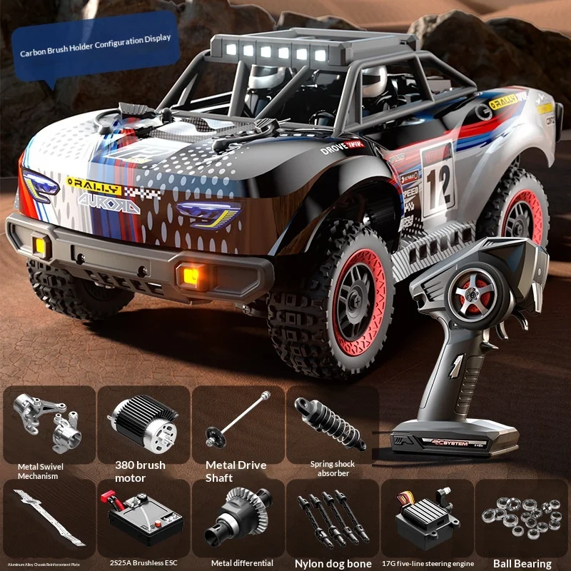 Delin 18104 Scala 1:18 4WD Telecomando RC Crawler Breve Camion Simulazione Ad Alta Velocità Modello Elettrico Auto Giocattolo