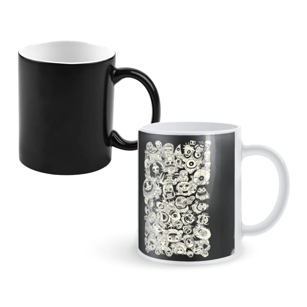 

YokaiCoffee Mugs And Mug Creative Color Change Tea Cup Ceramic Milk Cups Novelty Gifts