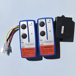 Universal Winch Wireless Remote Control Switch Kit with Receiver 12V 24V for Truck Jeep ATV SUV