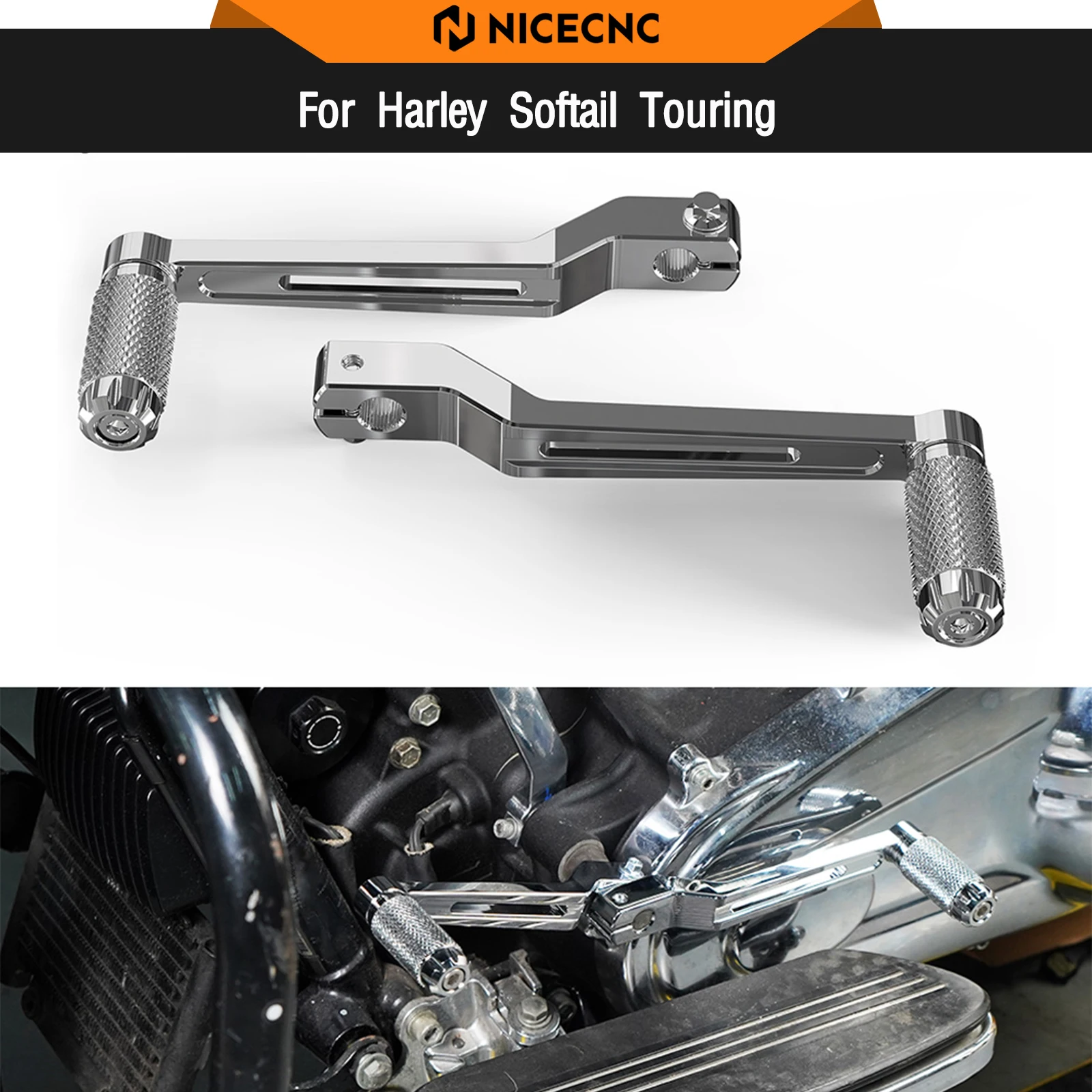 

For Harley Street Glide FLHX 2017-2023 Gear Shifter Levers Road Glide Limited FLTRK 2020-2023 Road King FLHR 2017-2022 Fat Boy