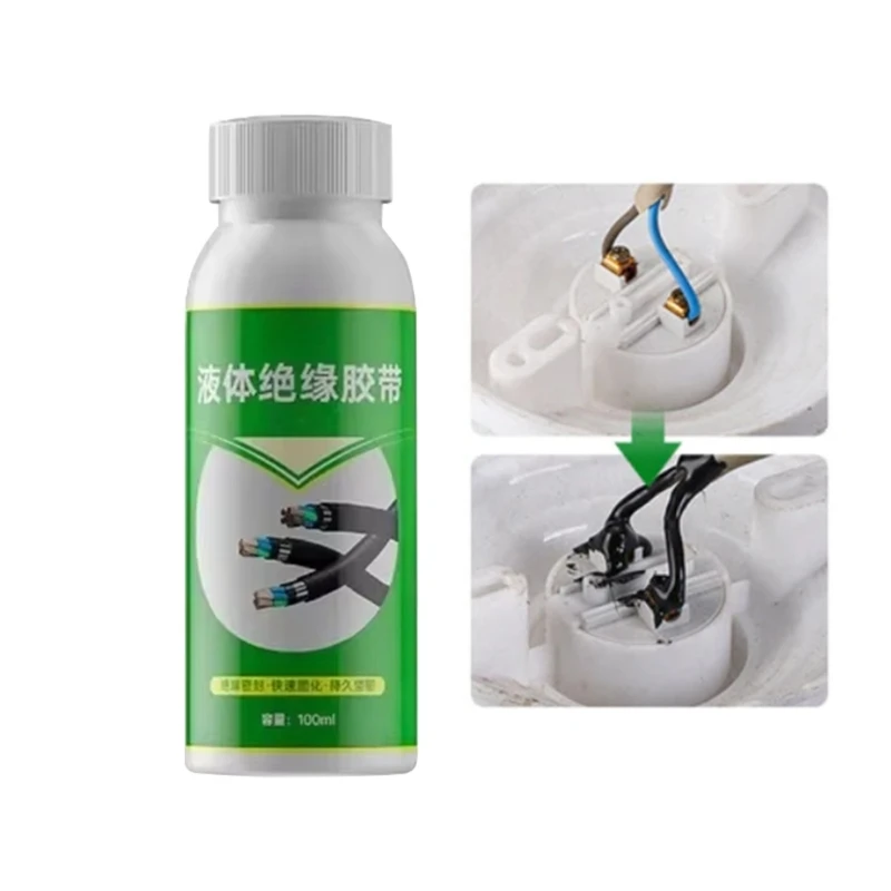 100ml Electric Sealant Tape Liquid Insulation Rubber Coat Electrical Insulation Glues Liquid Electrical Tape Liquid Tape