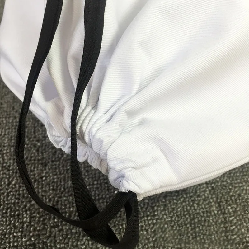 100% Cotton Jewelry Packaging Ribbon White Drawstring Bag for Wedding Favor Bags Personalized Custom Logo Chic Small Pouch 50pcs