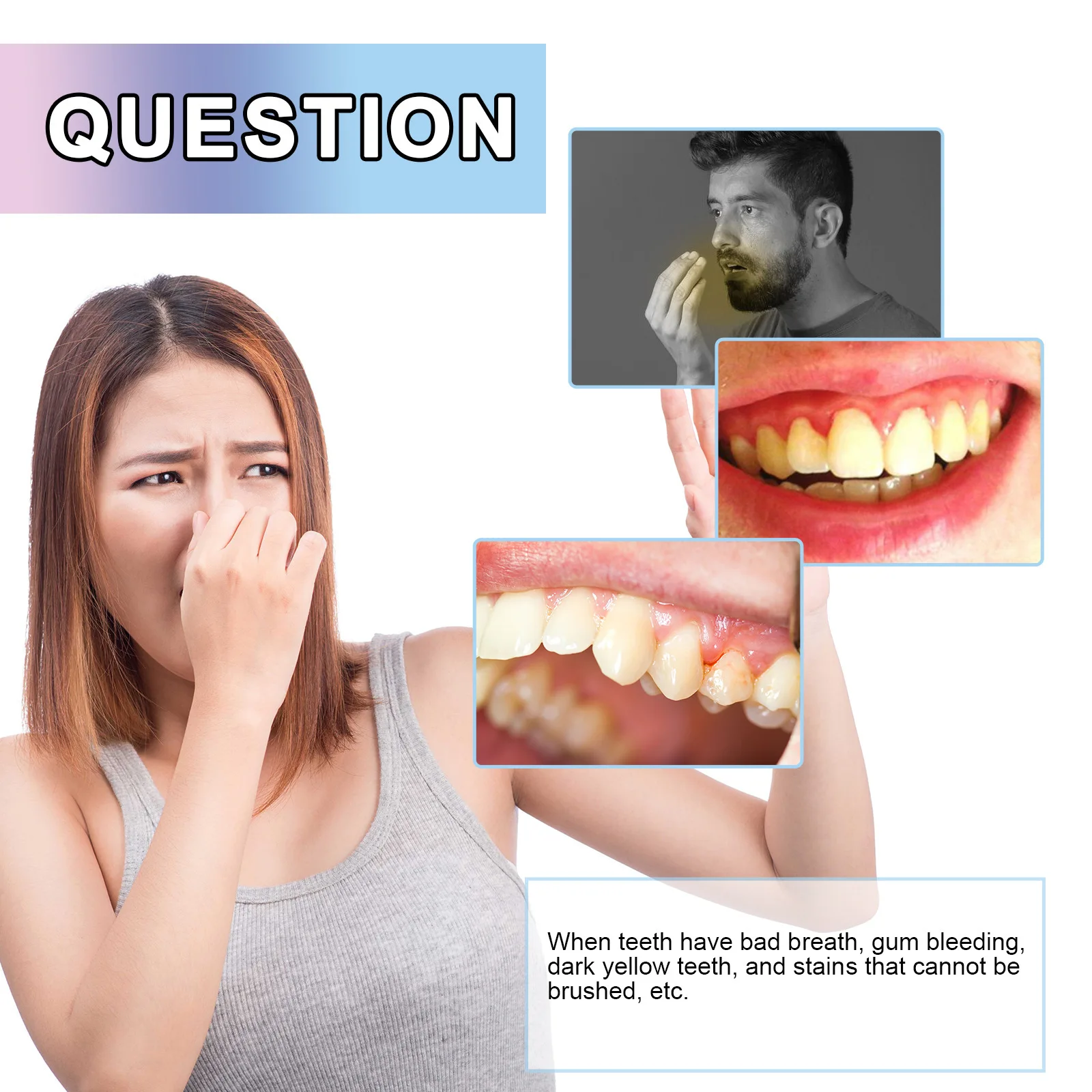 Bleach Toothpaste Stain Removal Dental Plaque Cleansing Yellow Tooth Fresh Breath Oral Gum Care Brighten Nicotinamide Toothpaste