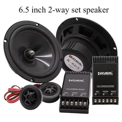 2 Way Car Audio Speaker 12v Max 120W Car Component Speaker 6.5 Inch Sound System Car Door Speaker Set