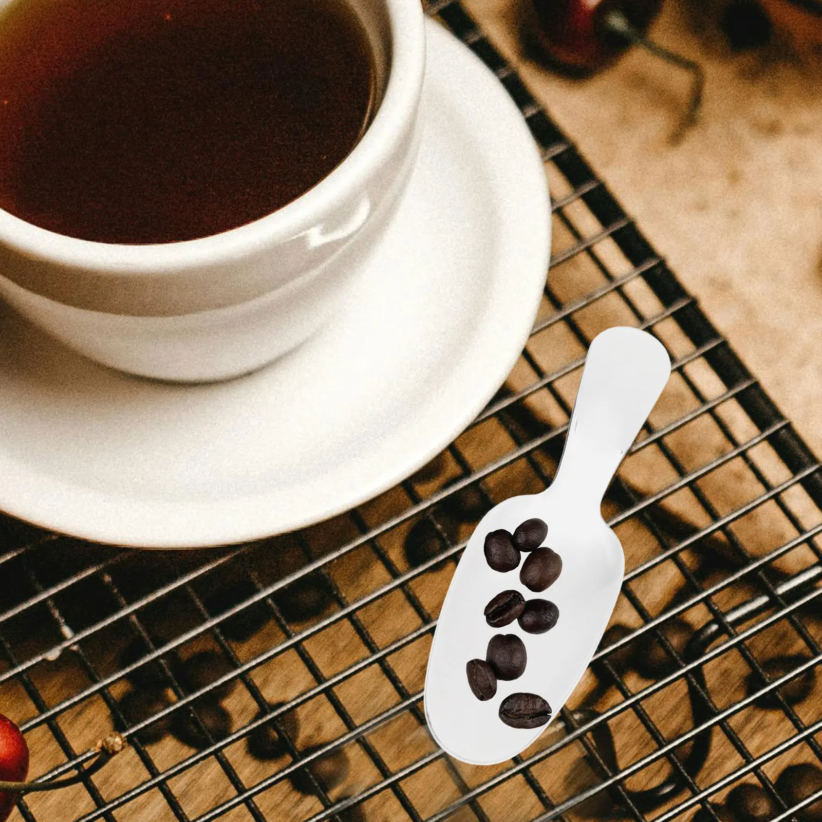 

3 Pcs Dessert Spoon Set Stainless Steel Short Handle Sweet Scoop Tea Accessories for Afternoon Tea Soup