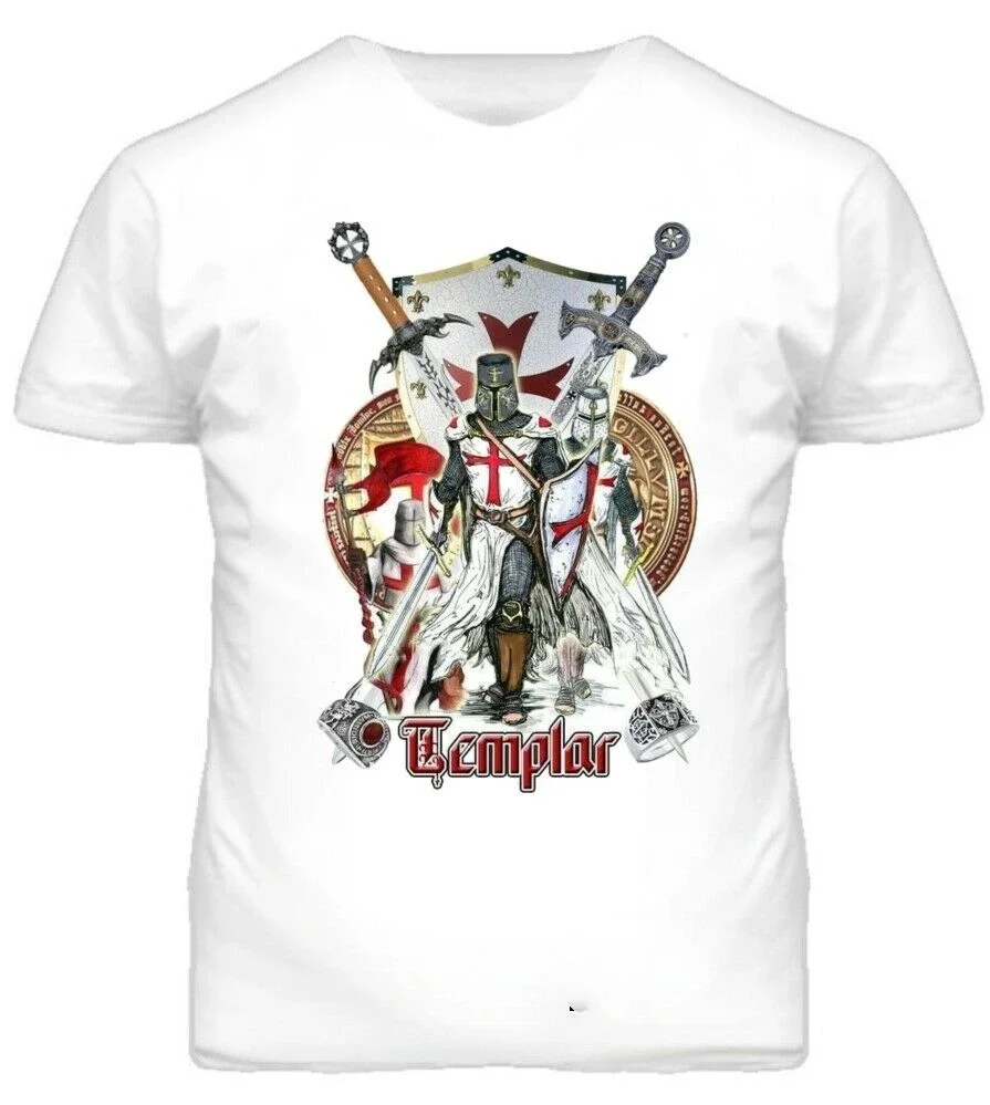 

Knights TShirt Teutonic Crusaders St Georges Day Cross Prayer Non Nobis Men's 100% Cotton Casual Tshirts Loose Top S-3XL