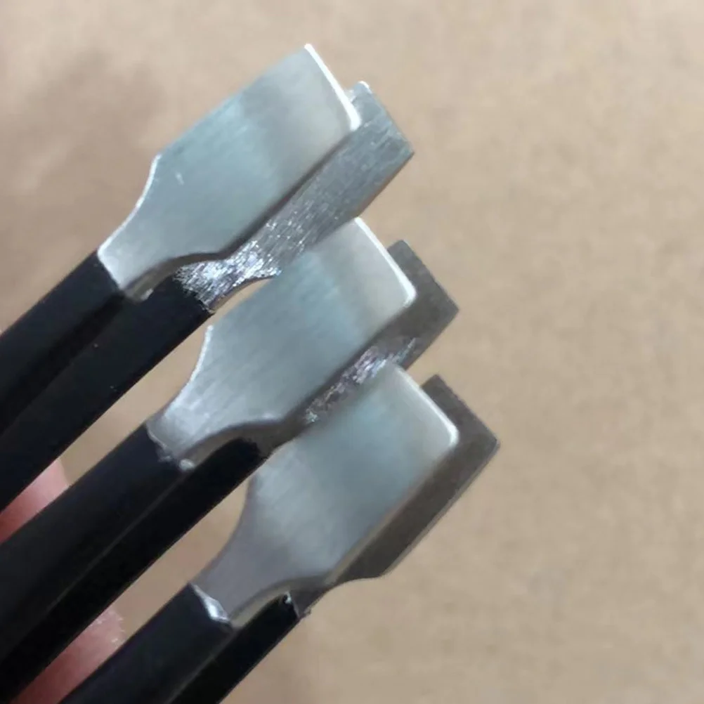 Pincettes à tampons en acier inoxydable, applicateur de cils, pincettes de précision pour la fabrication de bijoux, perles, faux cils, 3 pièces
