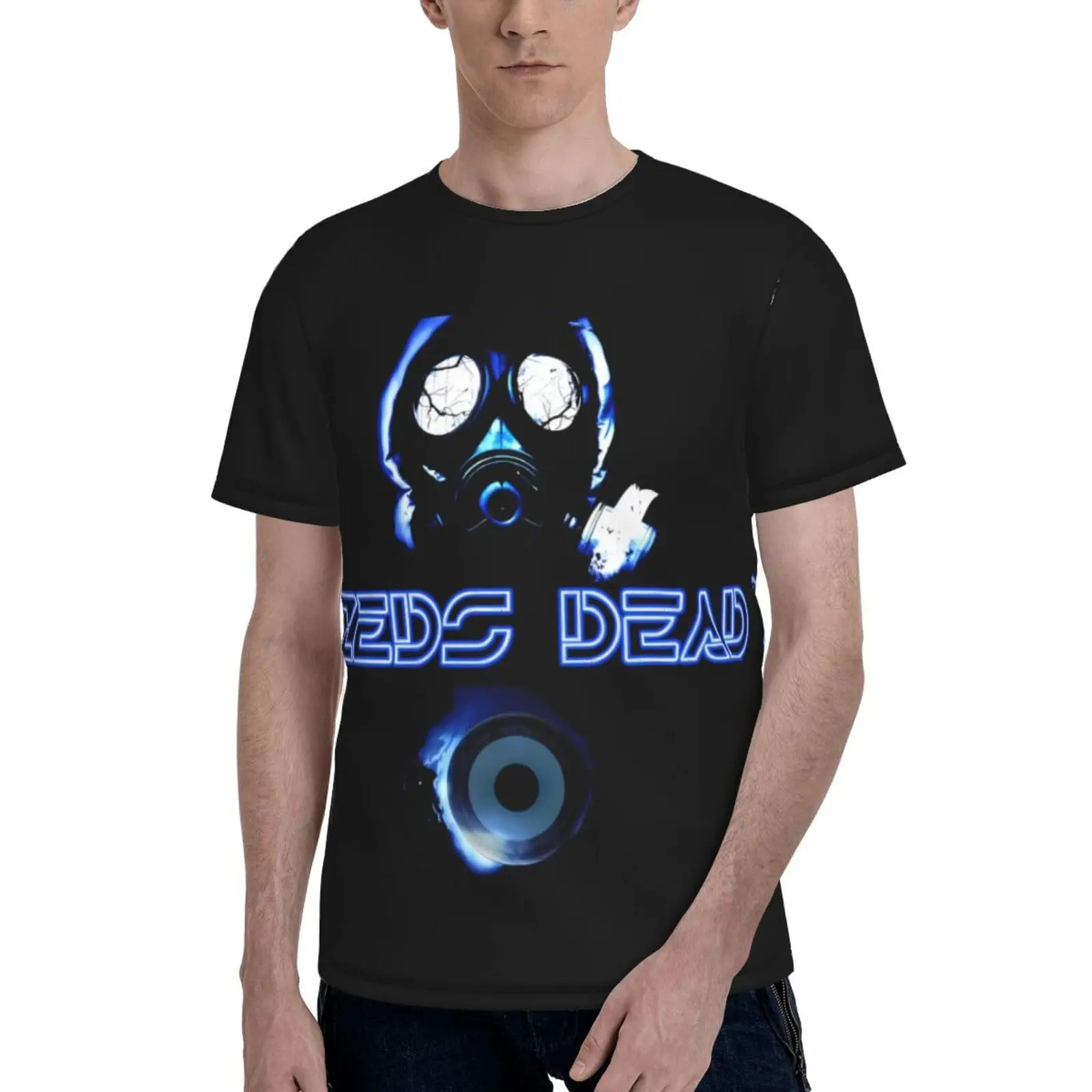 Zeds Music and Dead Men's T-Shirt Casual Soft Crewneck Tee Shirt Novelty Print Short Sleeve Tops Unisex T-shirts for Men Women S