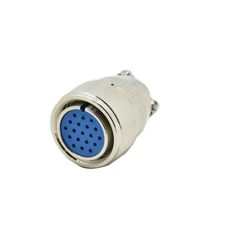 MX23 19 Pin Hermetic Circular Connector Glass Sintered Sealed Stainless Steel Vacuum Air-Tight Aviation Socket