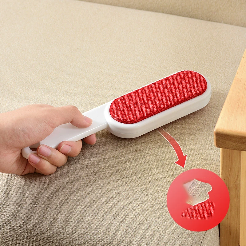 2 Sides Self-cleaning Lint Sticking Roller Dedusting Brush Pet Hair Remover Brush Removing Dog Cat Hair from Sofa Carpet Clothes