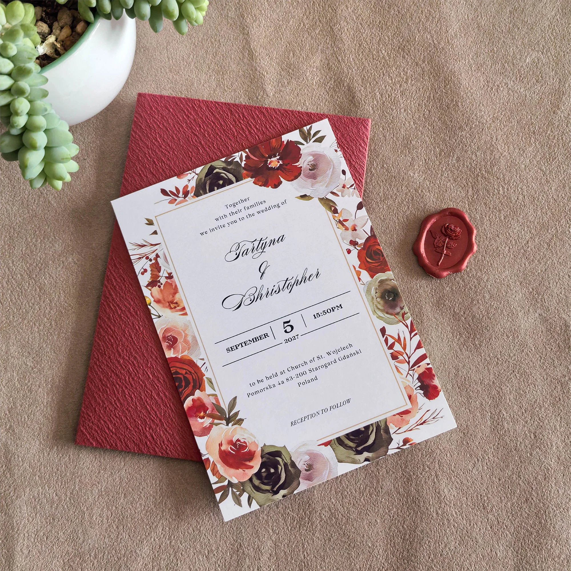 

Wedding Invitation Cards Personalized Custom Luxury Envelopes Wax Seal Set For Wedding Birthday Party