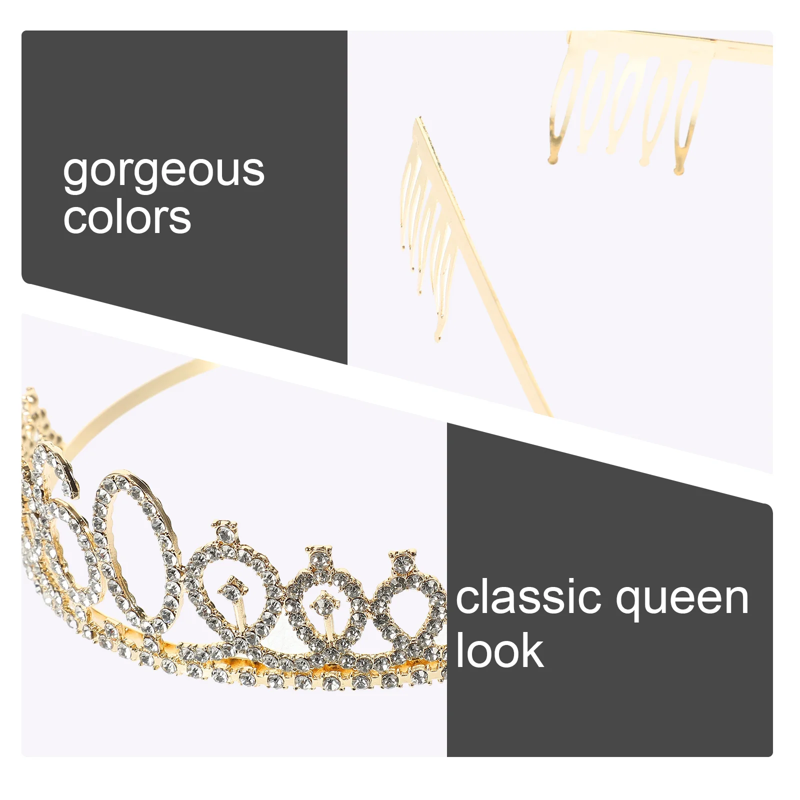 

1Set Birthday Sash Rhinestone Crown Tiara Elegant Birthday Accessories Party Decoration for Women Queen Celebration