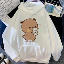 Men Women Aesthetic Trendy Hoodies Bubu Dudu Bear Graphic Printed Hooded Plus Size Pullover Unisex Prevalent Fashion Sweatshirt