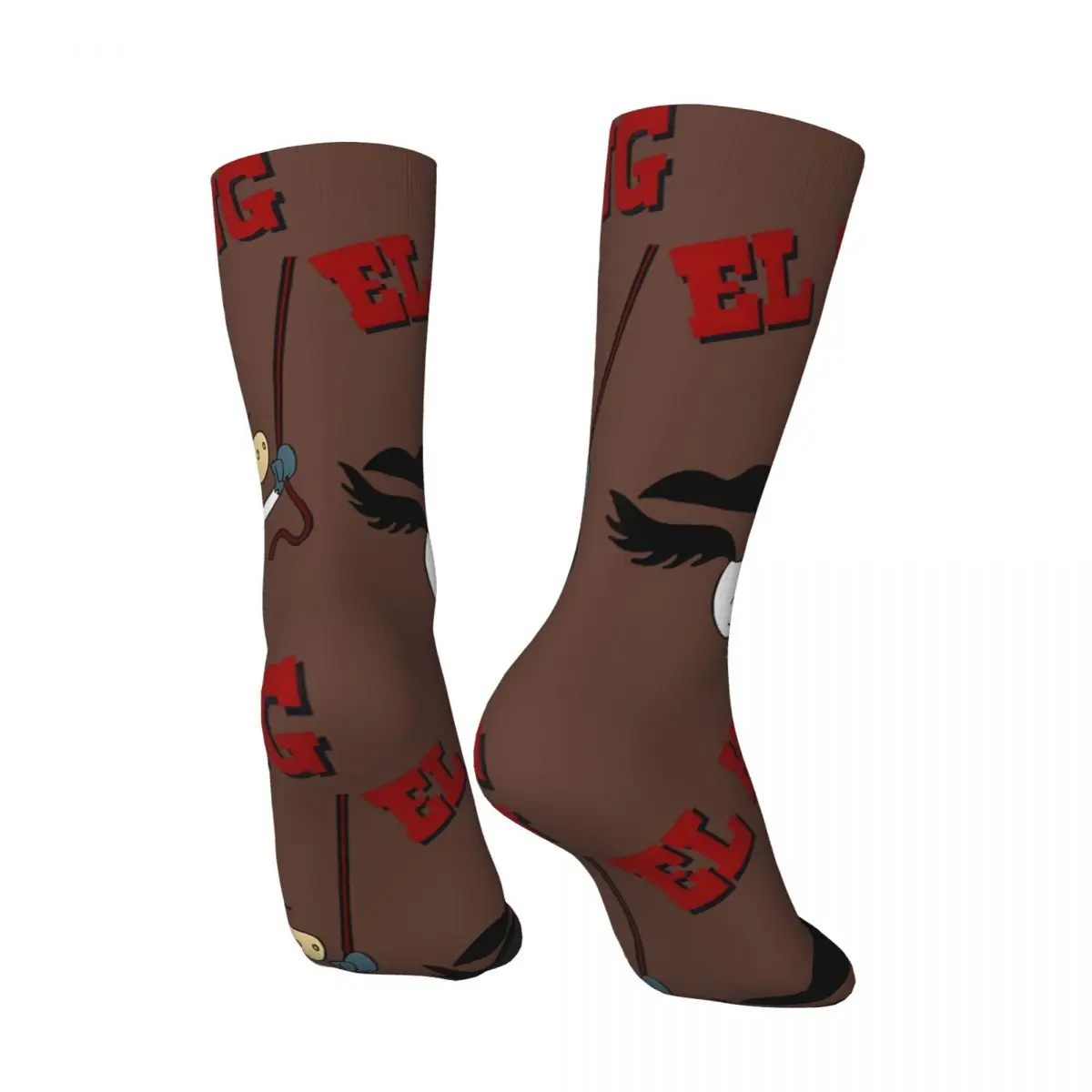 Retro Guitar Men's compression Socks Unisex Q-Quick Draw McGraw Show Harajuku Seamless Printed Novelty Crew Sock