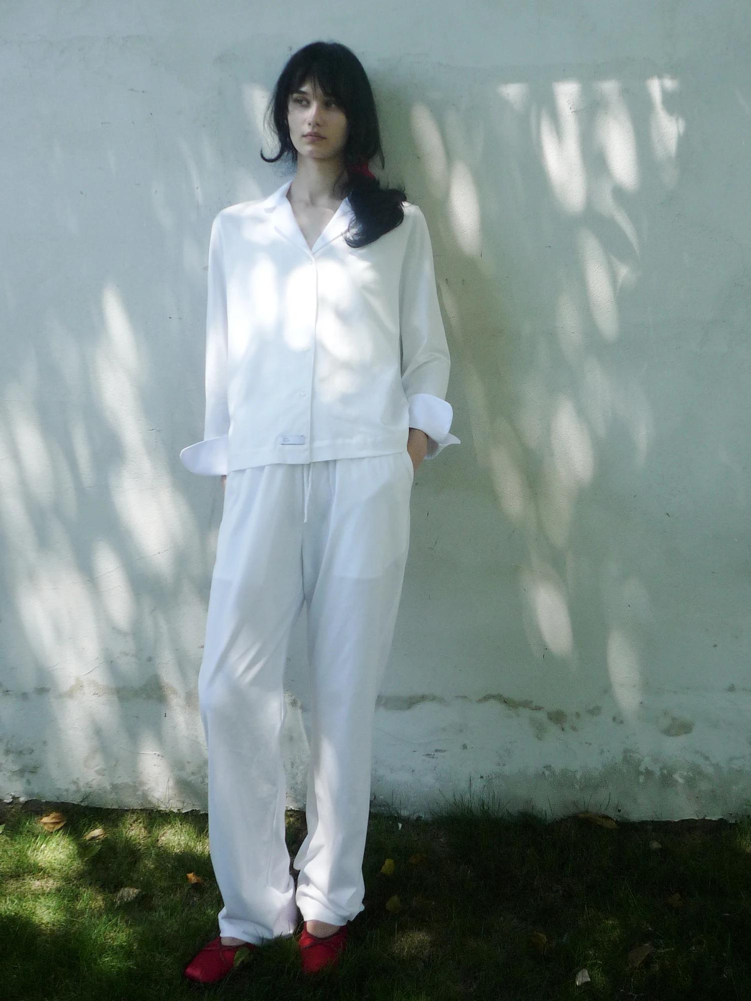 8pm-printemps-automne-couleur-pure-longue-sve-spwear-ensemble-femmes-coupe-ajustee-col-coton-irt-pantalon-vetements-d'exterieur-vetements-de-maison