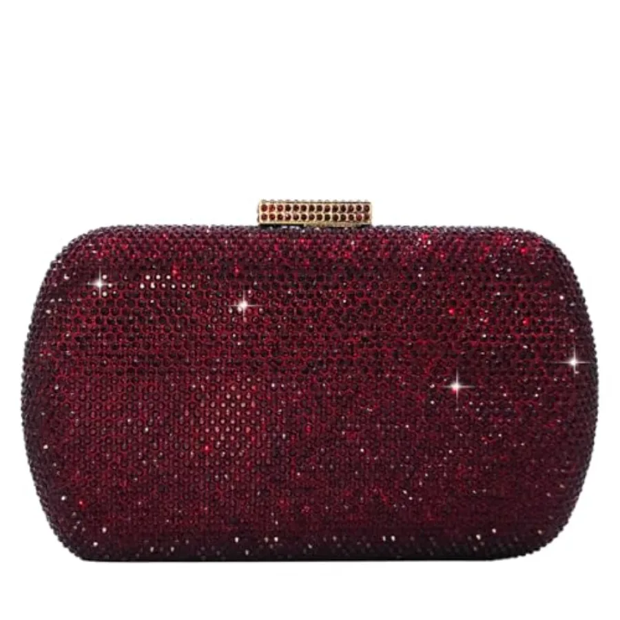 Boutique De FGG Mini Rhinestone Clutch PurseEvening Bags and Clutches for Women Formal Crystal Clutch Bag Wedding Handbags