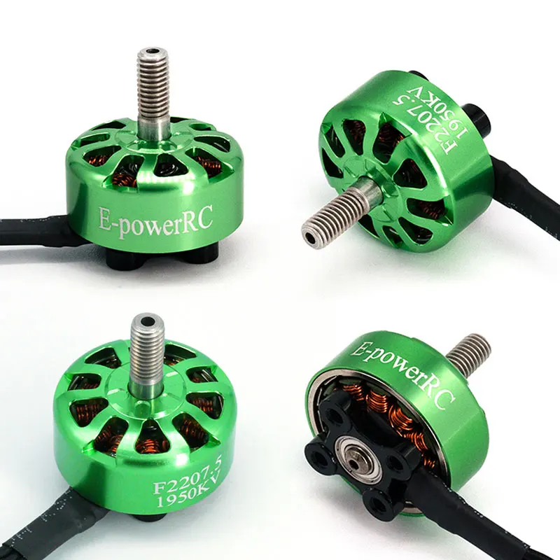 E-power F2207.5 2207.5 1750KV 1950KV 2550KV 4-6S Lipo Brushless Motor Colorful Green For FPV 5inch Aircraft Drones Motors Parts