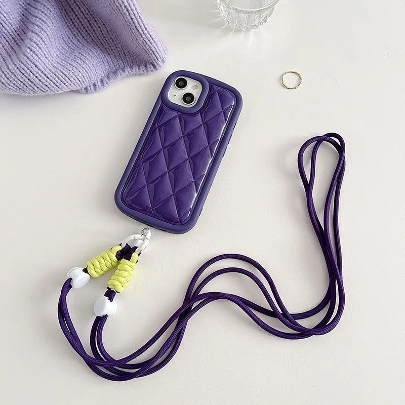 Universal Lanyard Strap for Mobile Phone Colorful Long Hang Straps Adjustable Keychain Lanyards Cord with Replacement Patch