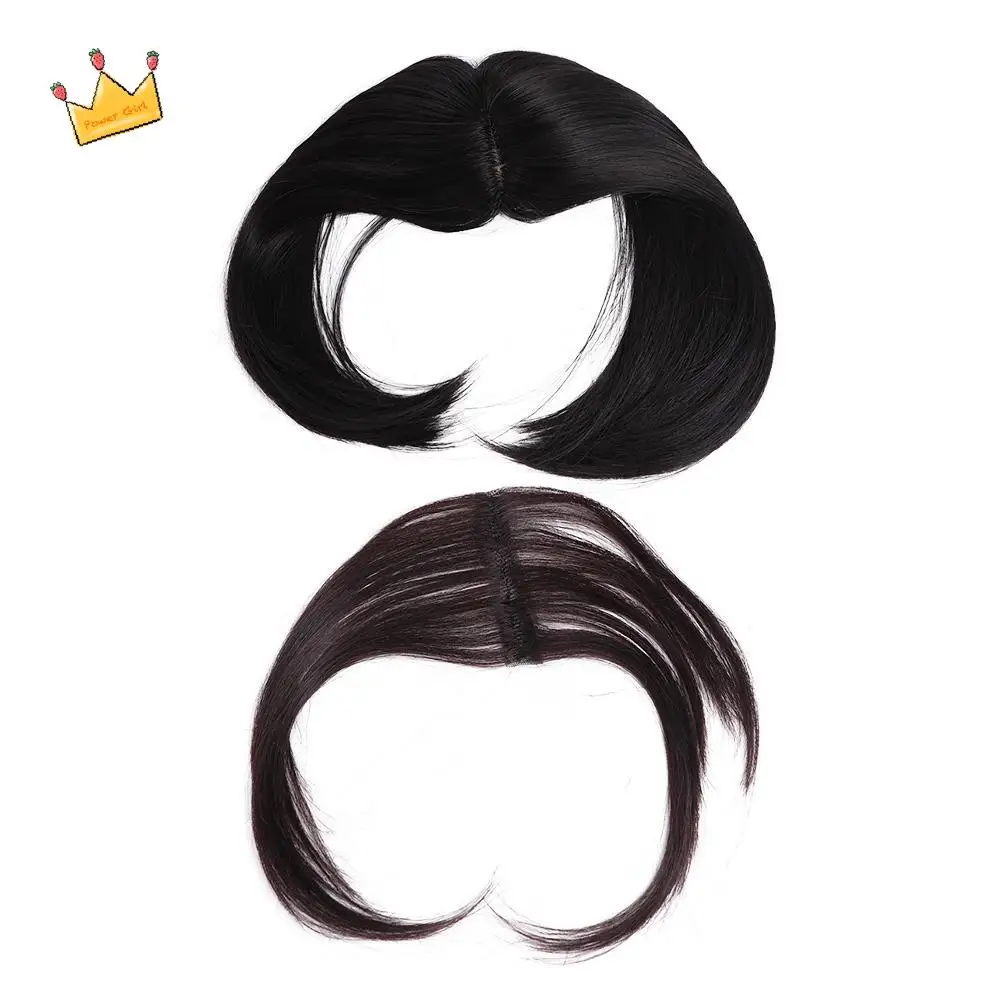 

Replacement Fake Bangs 3D Air Bangs Fetal Hair Bang with Toupee Top Hair Bangs Natural Summer Forehead Hairline Wig Women