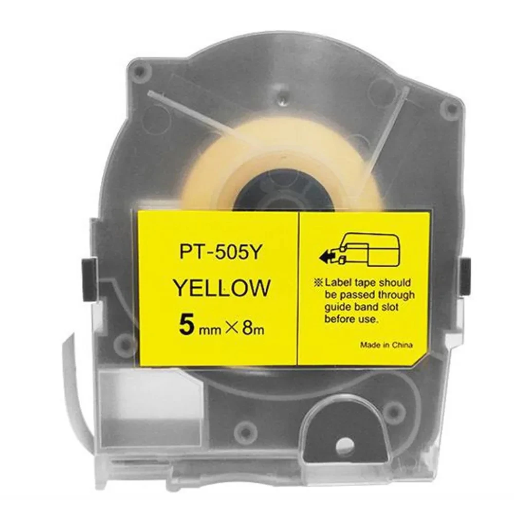 capa de etiqueta amarela picker tape impressora de identificacao por cabo capa de etiqueta max leadway lm550a lm 550a 10 pcs pt 505y 01