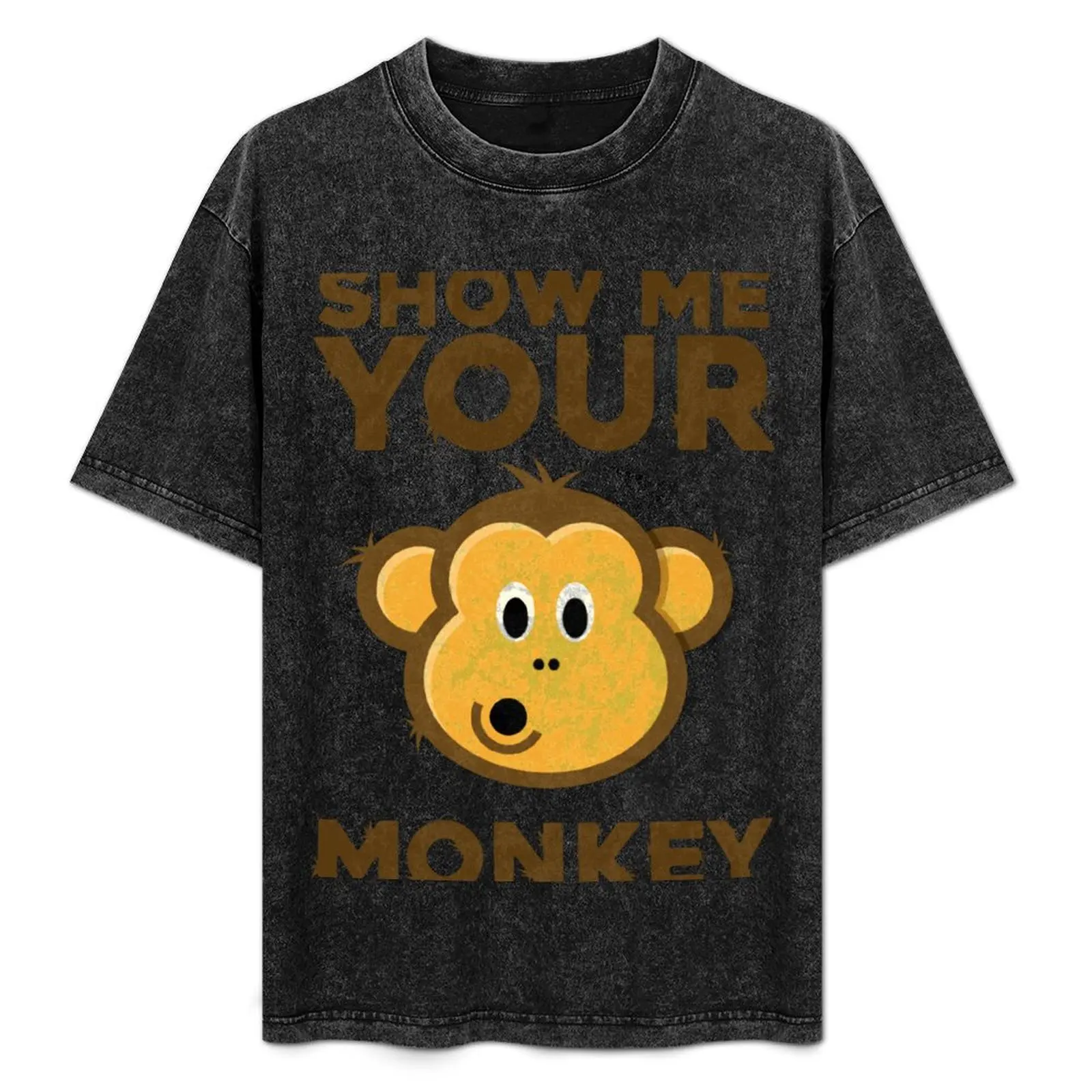 

Show me your monkey Mind Head Crazy Monkey T-Shirt plain sweat plus size clothes summer clothes men clothings