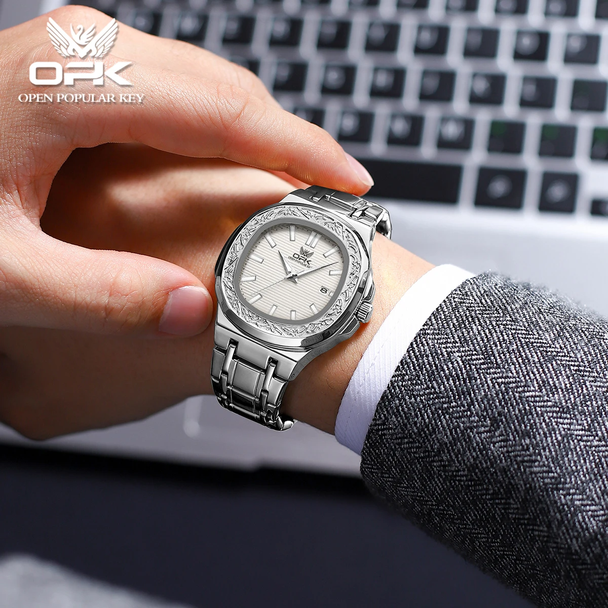 OPK 8145 Heren quartzhorloge W - Smartwatch Branded Watches For Men recensie en prijs