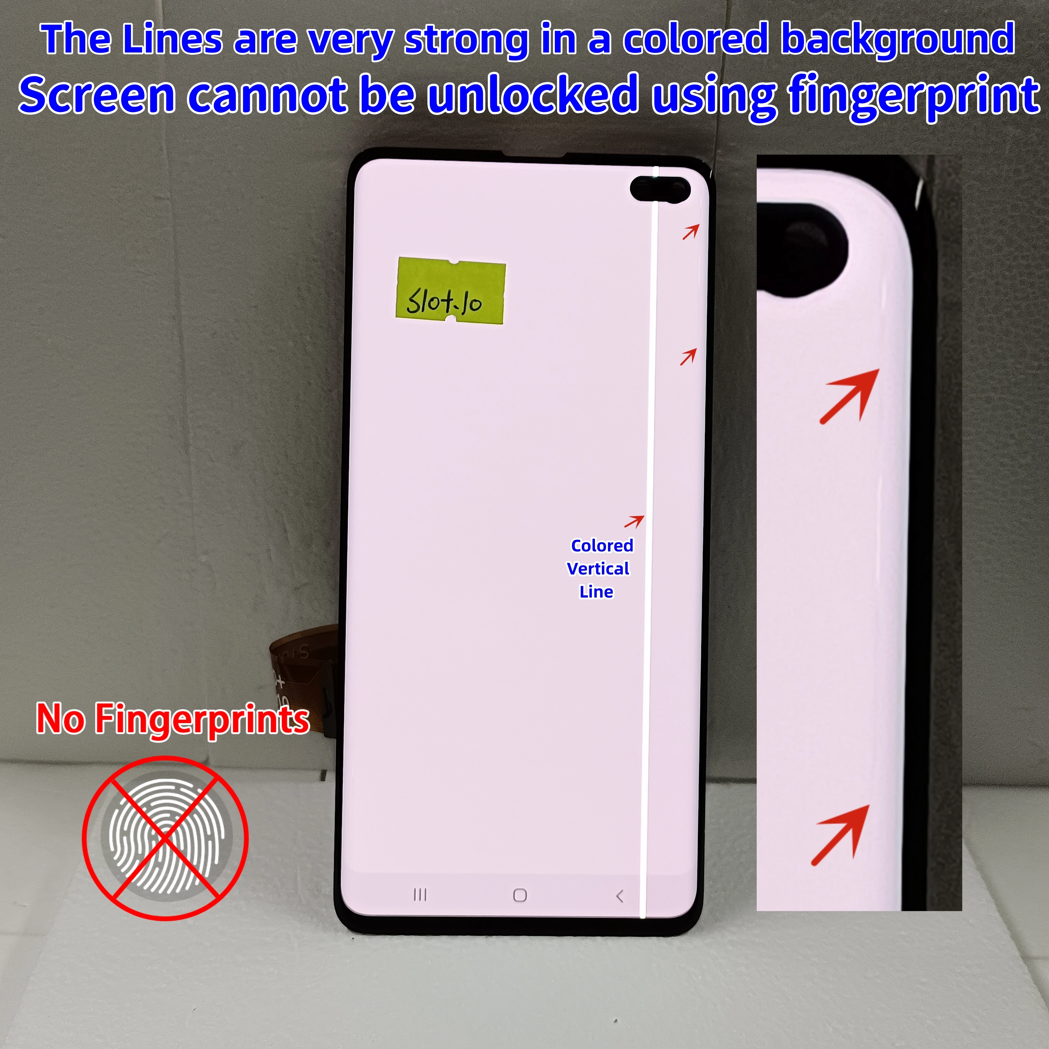 AMOLED LCD For Samsung Galaxy S10+ S10 Plus SM-G975F/DS G975 LCD Display Touch Panel Screen Digitizer With Defects S10 Plus