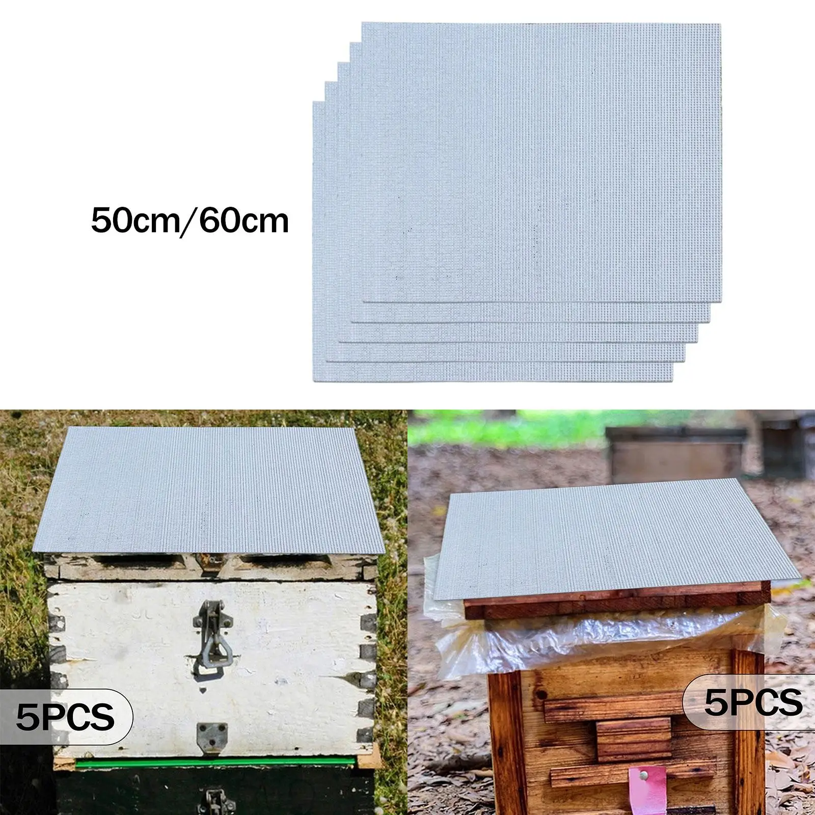 

5 Pieces Beehive Insulation Film Reusable Thick Windproof Lightweight Equipment Cozy Beehive Hive Insulation Wrap Heat Barrier
