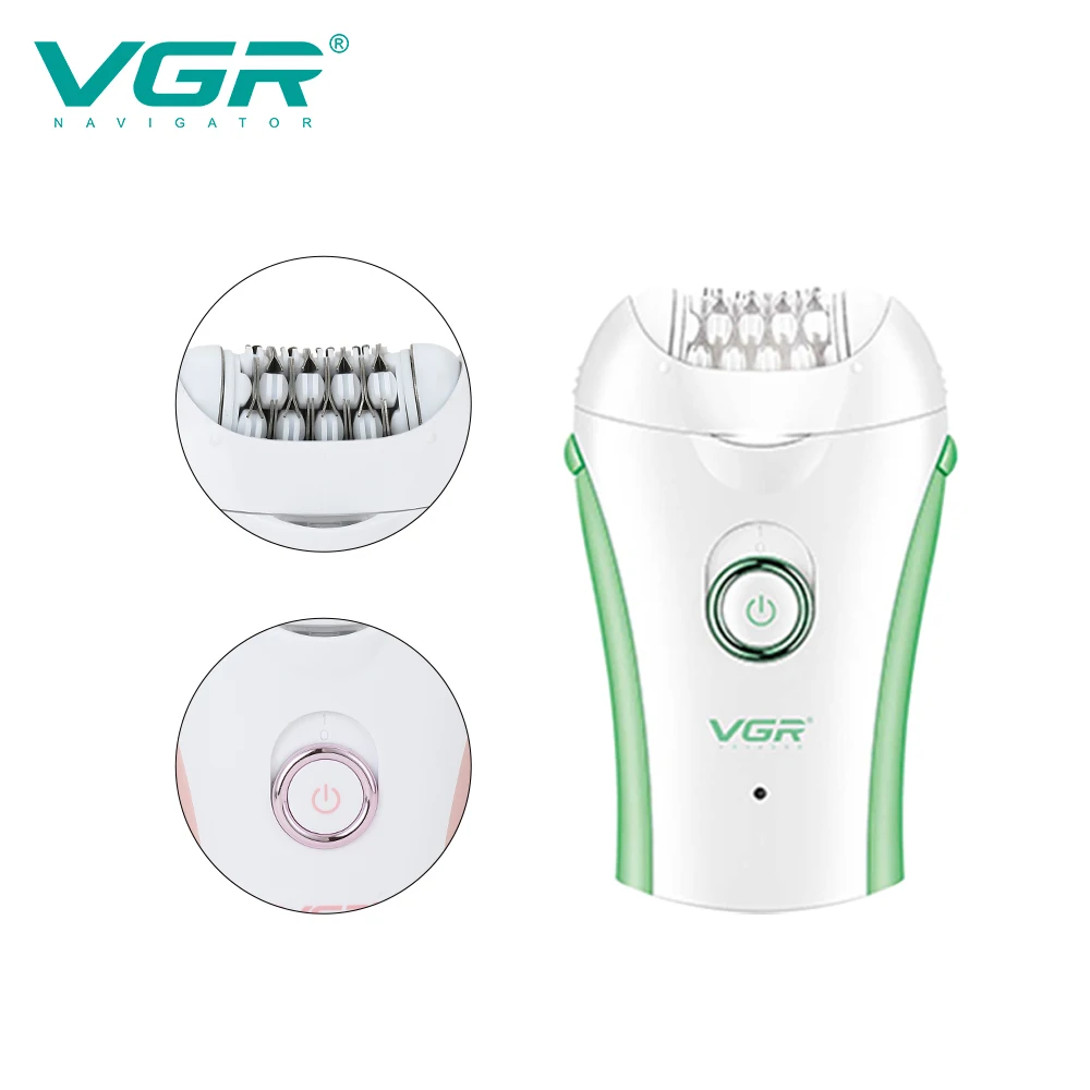 VGR Epilator Professional Epilator Hair Remover Rechargeable Hair Remover Women Hair Remover Portable Electric Epilator V-705