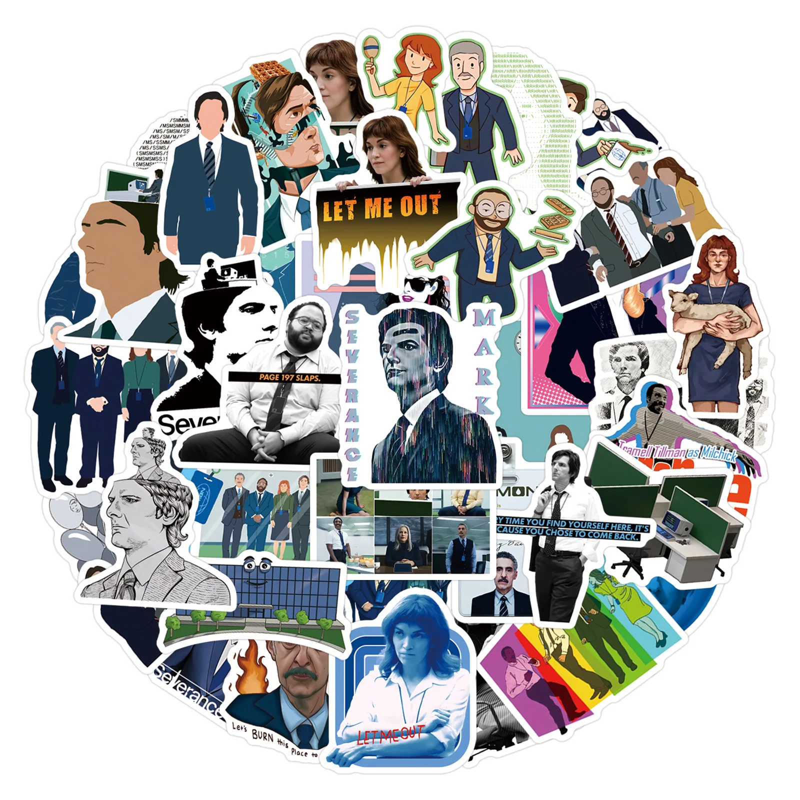 55 個のクラシックなセバランステレビ番組落書き防水ステッカーラップトップ電話車オートバイスケートボード荷物壁ステッカー