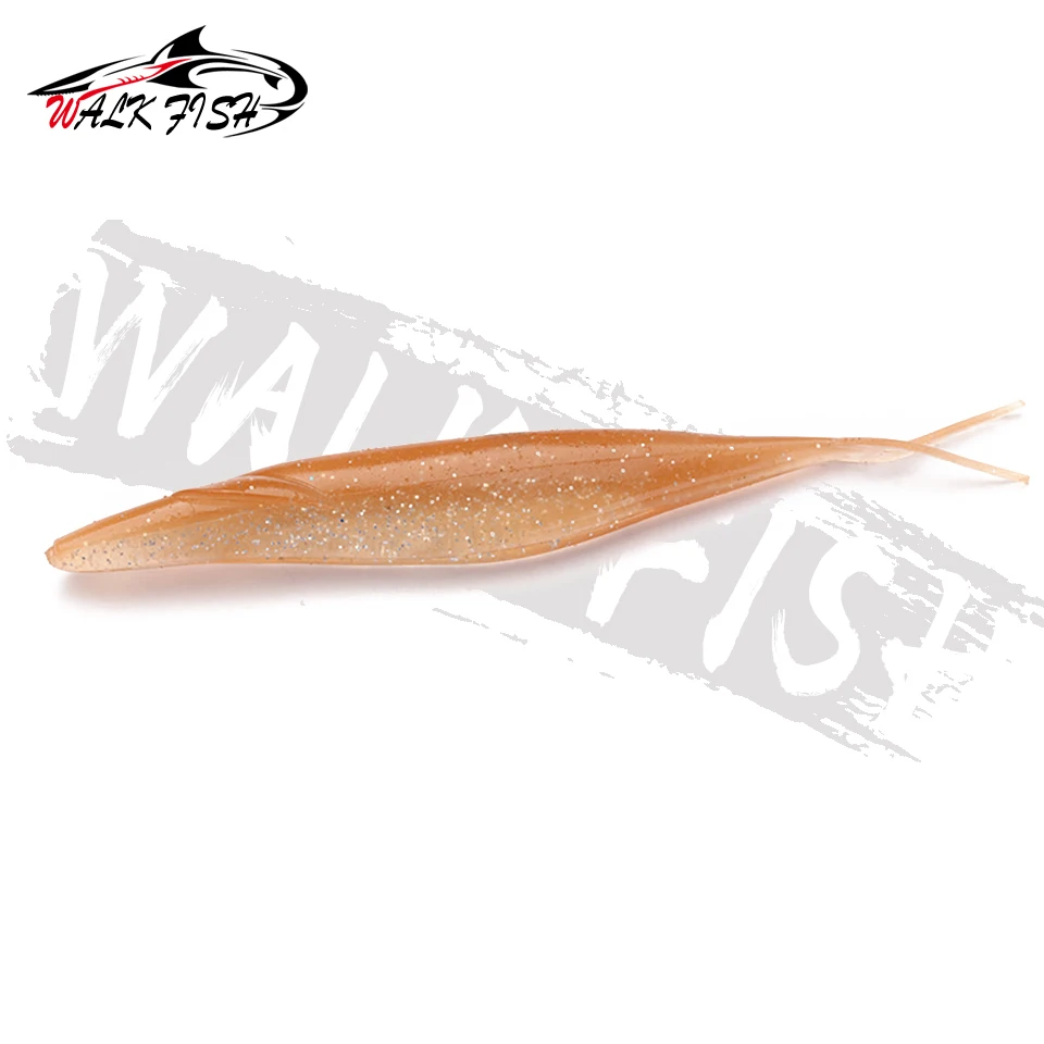 WALK FISH 6Pcs/Lot 12.7cm 9.6g PVC Forked Tail Sinking Soft Lure Silicone ArtificialFishing Lure Swimbait Pike Perch Bass Pesca