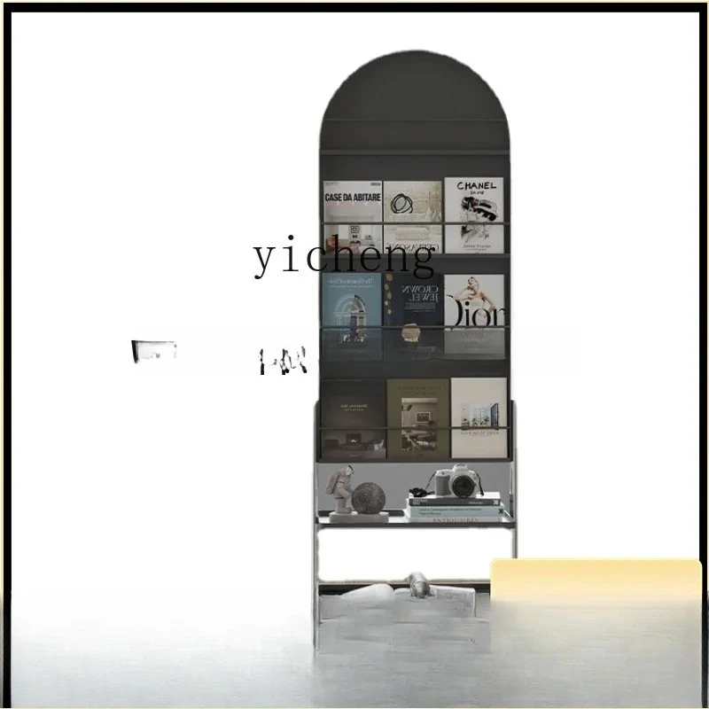 

b19 Bedroom Dressing Mirror Floor Bookshelf and Storage Shelf Movable Full Body Fitting Mirror