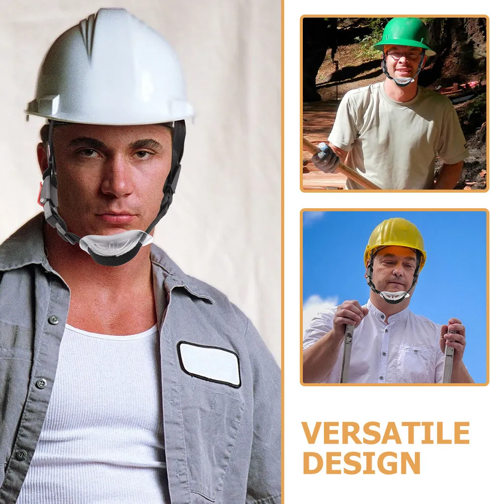 

3Pcs Construction Chin Strap Nylon Hard Hat Chin Belt Secure Lock Design Comfortable Gentle on Skin Safety Accessory