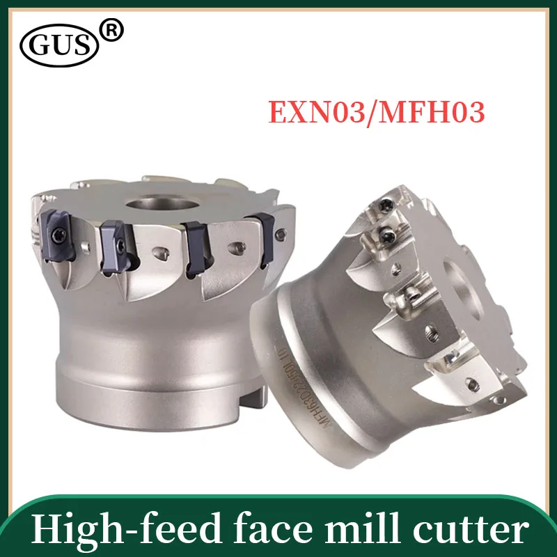 

EXN03 MFH03 EJX12/14 SKS08 ASRF12/15 TXP08 ASR06 High fast feed 40 50 63 80 100mm Face milling cutter head CNC machines tools