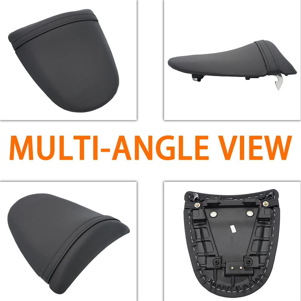 Motorcycle Black Rear Passenger Seat Pillion Cushion Fit For Kawasaki Z750 Ninja ZX6R NINJA ZX636 2003 2004 Z1000 2003 - 2006 - view 5