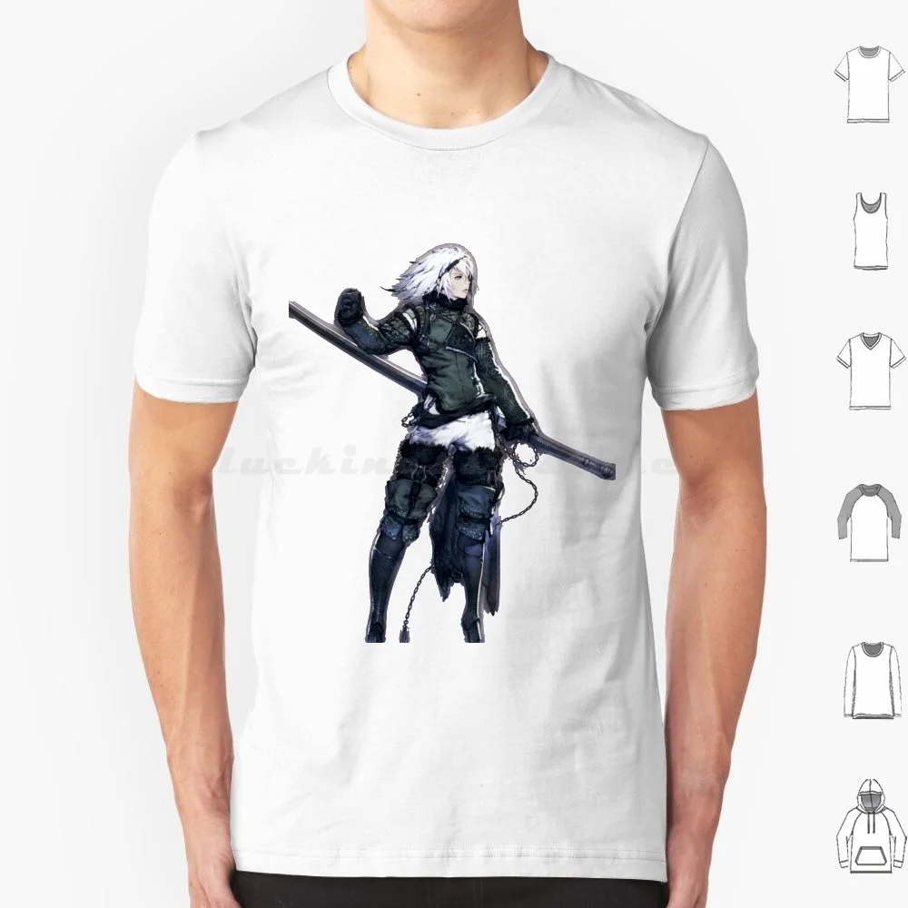 Nier Brother-Nier Replicant T Shirt Cotone Uomo Donna Stampa Fai Da Te Nier Nier Automata Nier Replicant 2B Automaton Replicant Emil