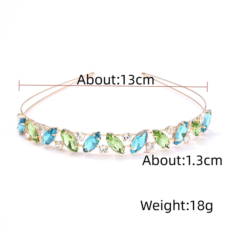 Elegant Purple Crystal Rhinestone Headband Hairband Fashion Weddings Hair Accessories Exquisite Design Exudes Noble Elegance