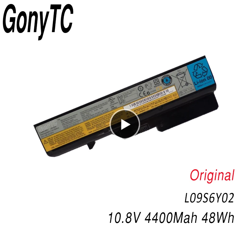 Batería Original para ordenador portátil Lenovo L09S6Y02 G460 G560 G470 G570 G770 B470 V470 B370 V370 V360
