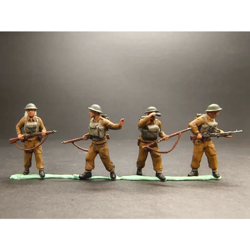 

1:72 Scale Model Painted Resin 4/5 Pcs British infantry Reconnaissance unit Group Soldier Figure DIY Scene Accessory Collection