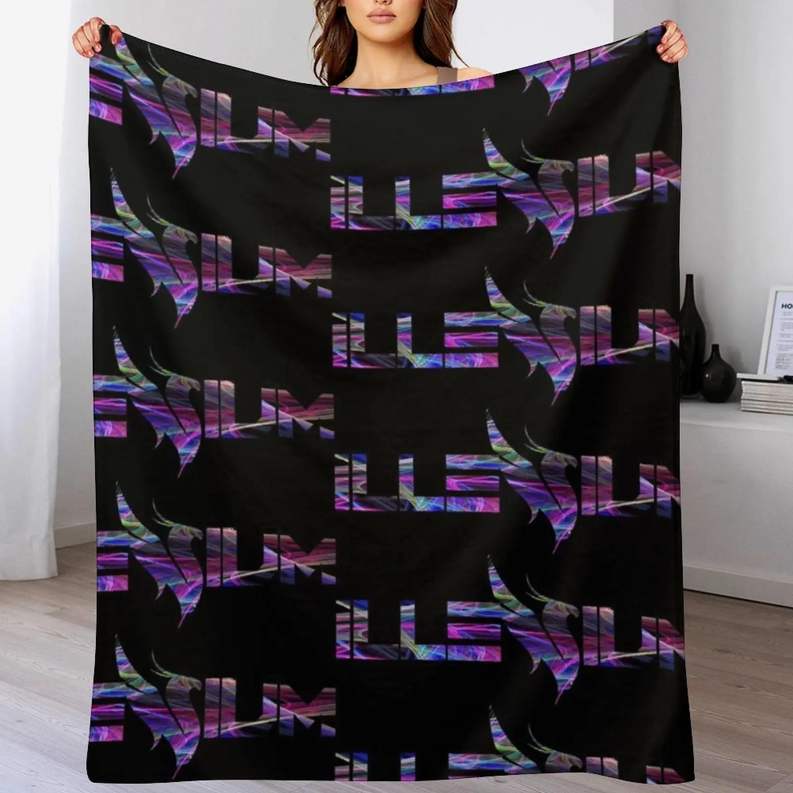 

Illenium Rave EDM Fanart Throw Blanket Lightweight Warm Blanket for Travel Camping