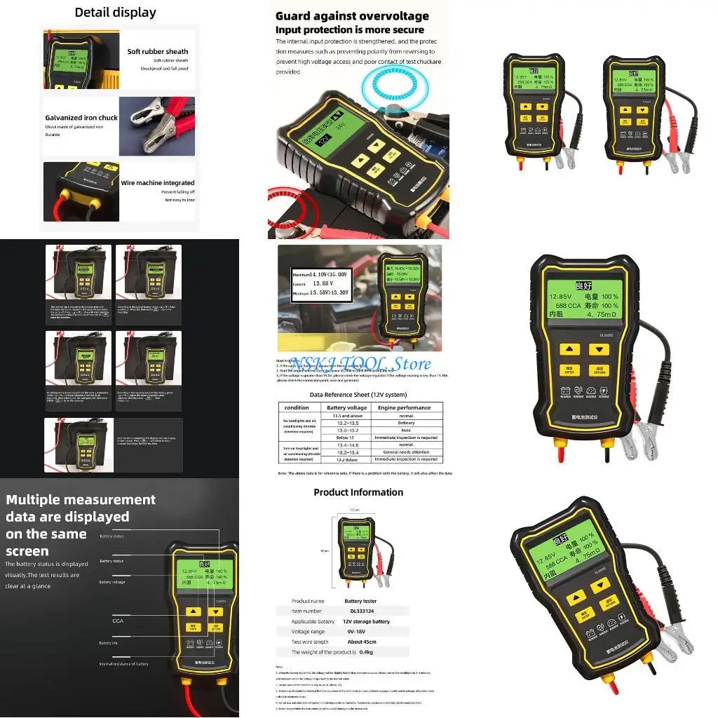

L8RC Advanced Battery Diagnostic Device Accurate & Non Destructive Testing 12/24V