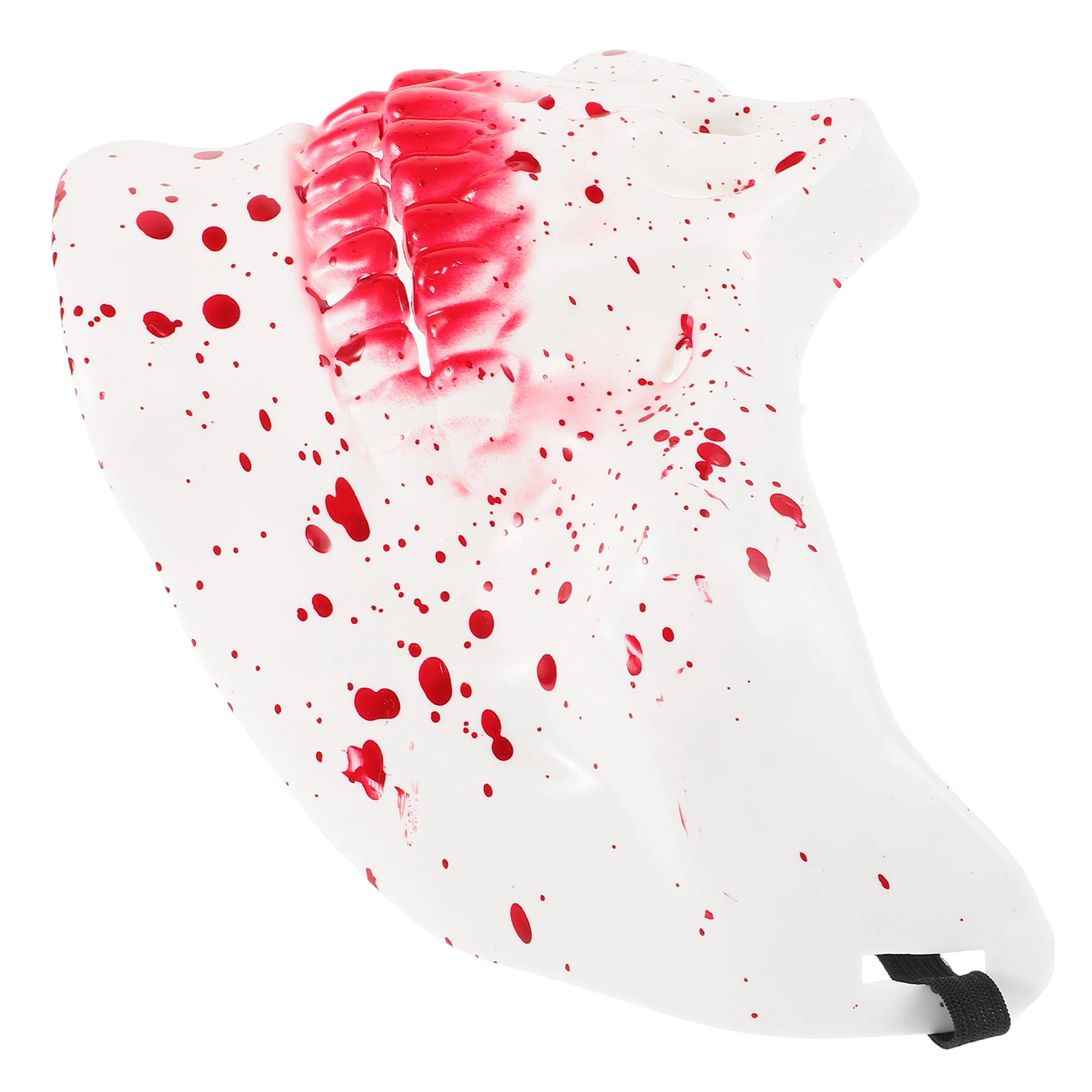 

Skull Mask Half Face Bloody Effect Masquerade Halloween Costume Scary Demon Simulation Masks Adult Reusable Plastic Details