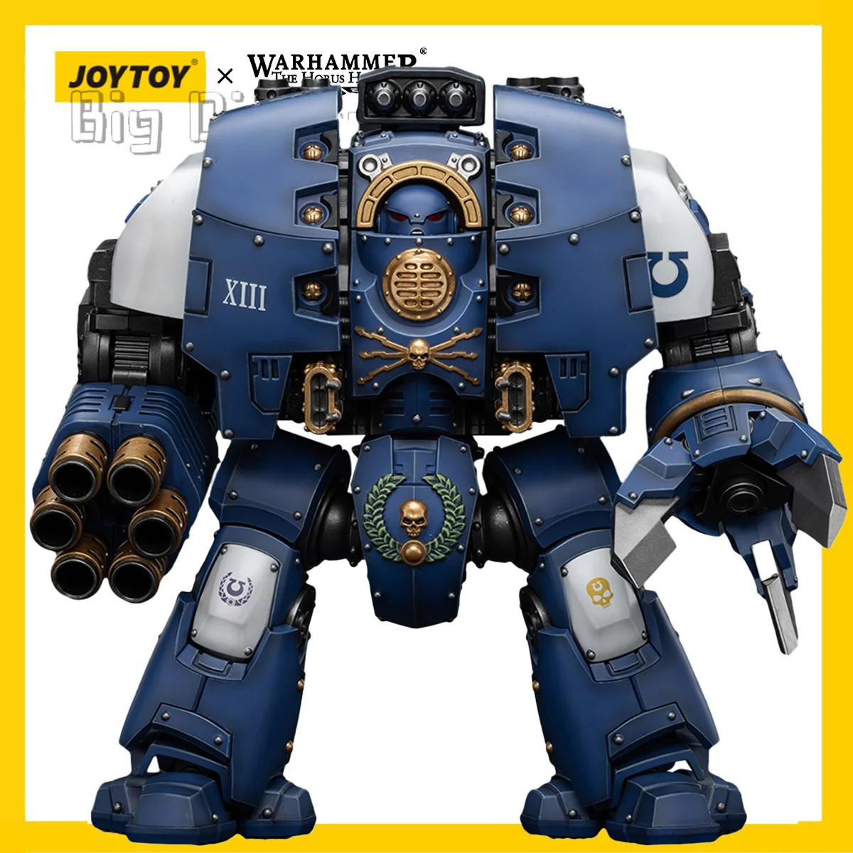 

[Pre-order]JOY TOY Warhammer 30K 1/18 Action Figure Ultramarines Leviathan Dreadnought with Cyclonic Melta Lance And Siege Claws