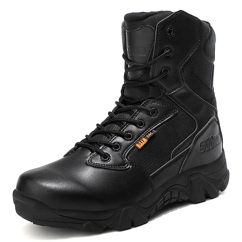 Botas tácticas impermeables para hombre, zapatos de escalada al tobillo del ejército, bota de tamaño al aire libre, envío gratis, zapatos de senderismo informales de marca