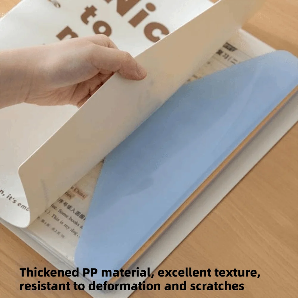 PP Loose Leaf File Bag Set Detachable Large Capacity A4 File Folder Waterproof Document Organizer Office Storage