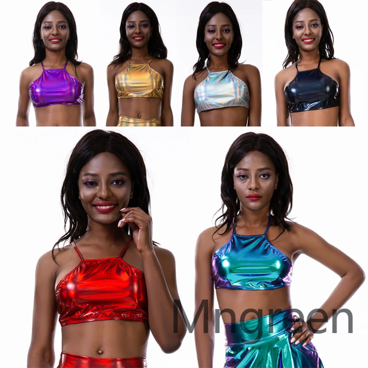 

Новая модель 2025 года, яркий кожаный сексуальный купальник на шнуровке, женский жилет на груди для лазерной фантазийной сценической вечеринки