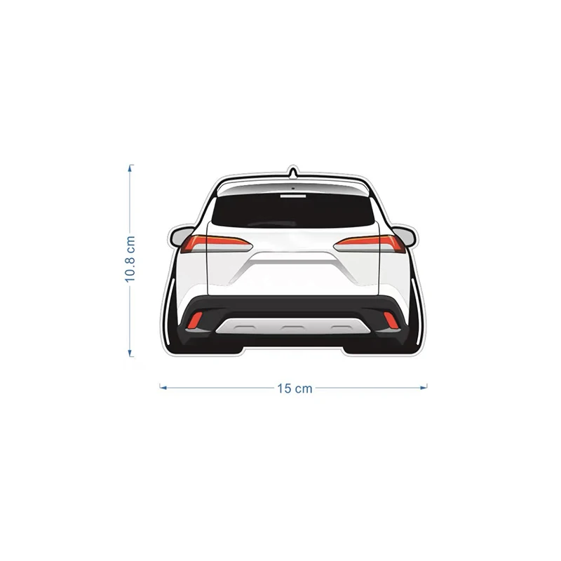 For Toyota Corolla Cross 2021 2022 2023 Reflective Car Waterproof Sticker Modification Accessories