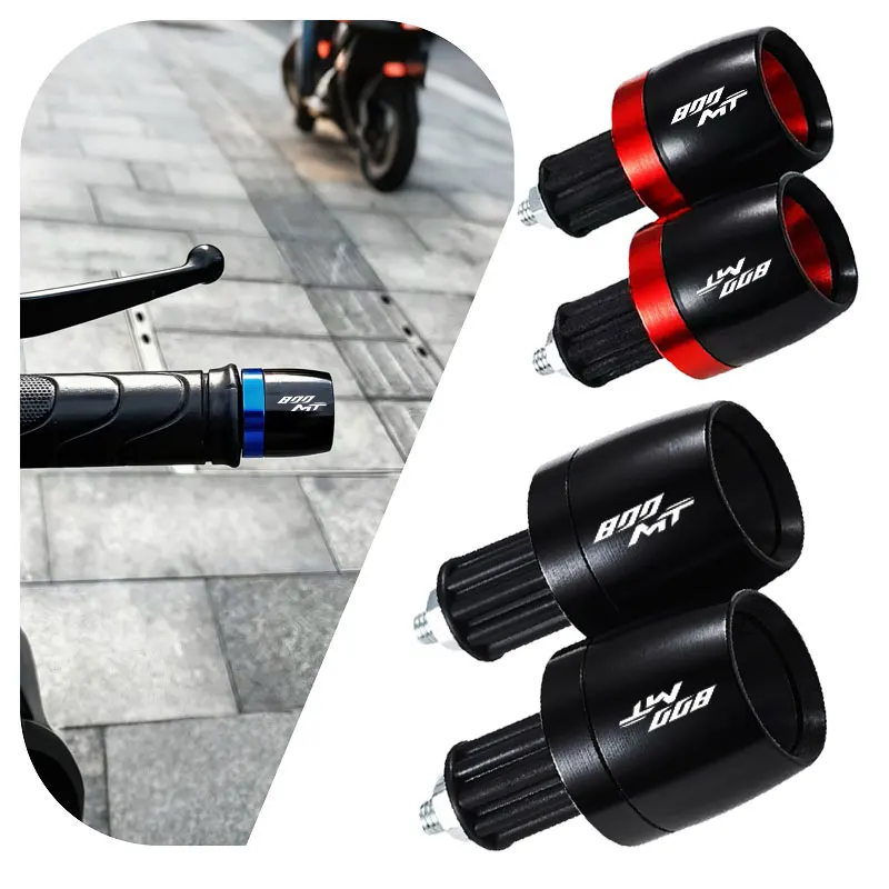 

Motorcycle 7/8" Handlebar Grips Ends Handle Bar Universal Counterweight Cap Plug Slider Cover For CFMOTO 800MT 800 MT